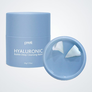 Nettoyant visage coréen Prreti Hyaluronic Bubble Deep Cleansing Balm 50g Fabriqué en Corée, crème visage pour le soin de la peau - Product Image 4