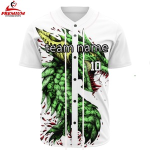 Maillot de baseball unisexe, tissu léger et doux, coupe confortable, respirant, haute qualité, sublimation personnalisée - Product Image 1
