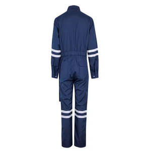 Combinaison de sécurité réfléchissante à manches longues en coton pour l'été, pour les travailleurs du bâtiment, antibactérienne, respirante, avec logo personnalisé - Product Image 6