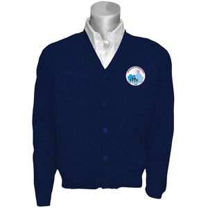 Cardigan Jack & Jill bleu marine en maille boutonnée – Pull doux et confortable pour événements décontractés – Vêtements d'automne douillets – Vente en gros - Product Image 1