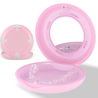 Étui portable pour aligneurs transparents avec miroir intégré, logo personnalisé, étui de rangement pour appareil orthodontique