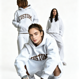 Sudadera con Capucha para Mujer, Diseño OEM 2026, Estilo Hip Hop, Holgada, Informal, Cálida, de Forro Polar - Product Image 2