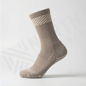 Crew <b>Socks</b> Geometric Pattern Breathable Polyester Spandex <b>Running</b> <b>Socks</b> for Adults Spring Season - Product Image 3