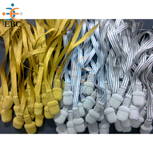 Factory Tassel Cord Sword Knot in <b>Red</b> & Gold Color Fringe for Higher Ranks Sword Hilt Decoration Parade & Sword Accessory - Product Image 2