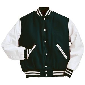 2026 Custom Women <b>Red</b> Color Varsity <b>Jacket</b> with Pockets White Sleeves Winter <b>Jacket</b> Breathable High Quality Wool Varsity <b>Jackets</b> - Product Image 4