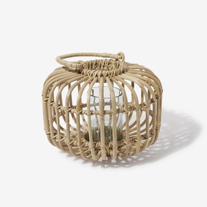 Lanterne en rotin naturel, porte-bougie artisanal, lanternes portables pour le camping et la décoration intérieure - Product Image 2