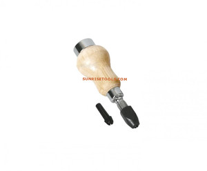 SUNTOOLS/STIPL Model 248 <b>Wood</b> Handle Rotary <b>Drill</b> with Metal Chuck and <b>Bit</b> Holder for Jewelry Making - Product Image 2