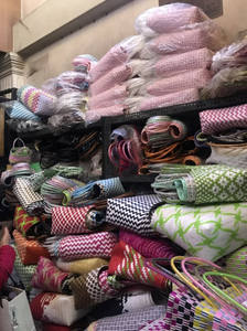 Versatile Plastic Fashion Handwoven <b>Bag</b> Durable and Trendy Perfect for Shopping Picnics and Daily Use <b>Blue</b> Lotus Cherish - Product Image 6