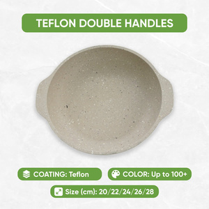 Casserole antiadhésive en aluminium avec couvercle en verre transparent - Product Image 2