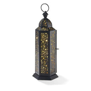Decorative Iron Lantern Holder for Candle Styling Patio Balcony Home Display and Sophisticated Lighting Enhancement - Product Image 3