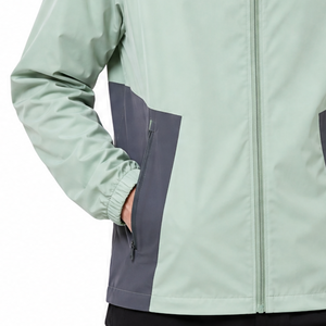 Premium Men's Windbreaker <b>Jacket</b> Two Tone Contrast Side Panel <b>Waterproof</b> Sleeve <b>Light</b> Green Outdoor <b>jacket</b> - Product Image 3