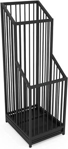 Porte-parapluie noir moderne, sur pied, double face, en métal, style industriel, pour la maison, le bureau, l'entrée - Product Image 1