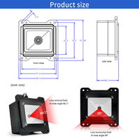 Escáner de Códigos de Barras Impermeable para Exteriores EMT6052BRF, Lector de Códigos 1D, 2D, NFC, RFID y QR, Sistema de Control de Acceso