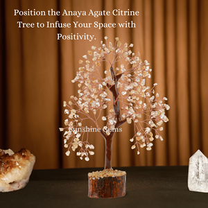 Wholesale High Quality Citrine Crystal <b>Tree</b> of Life Carved Copper Wire Gemstone Healing 7 Chakra Portable Decor - Product Image 6