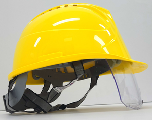 Casco industrial con visera y tapa de seguridad ventilada con certificado de tipo certificado CE EN397 EN166 de Corea del Sur, casco - Product Image 1