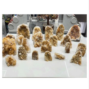 Classy Natural Citrine <b>Geode</b> Display Golden Honey <b>Crystal</b> Specimen Bulk Export Home Decor Mineral Collection - Product Image 3