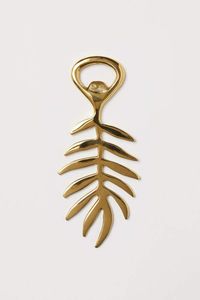 Décapsuleur en métal de luxe en forme d'arête de poisson dorée, prix de gros, accessoire de cuisine et de bar, cadeau - Product Image 2