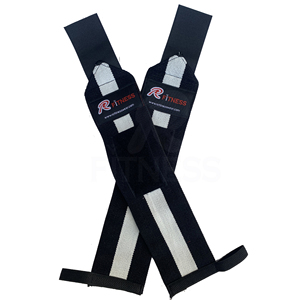 Bandes de maintien de poignet de qualité supérieure pour haltérophilie, accessoires de fitness avec logo personnalisé, bandes de soutien de poignet élastiques pour l'entraînement en salle de sport, vente en gros, OEM. - Product Image 2