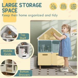 Kids & Teen Storage Bookcase Cabinet/Bookshelf - Product Image 6