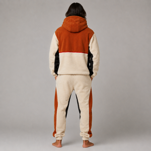 Ensemble de survêtement en polaire pour homme, vêtements décontractés, tissu doux et chaud, sweat à capuche et pantalon, coupe confortable, ensemble de survêtement en polaire de qualité supérieure pour homme - Product Image 6