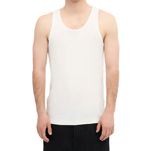 Camisetas sin mangas con capucha para hombre, corte ajustado, cuello en V, 100% algodón, secado rápido, con logo personalizado, gran éxito de ventas 2026 - Product Image 1
