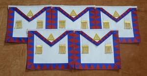 NESTA SPORTS Tablier, Écharpe, Bijoux de poitrine, Collier, Gants et Cravates du Grand Chapitre Royal Arch et du Président du Compagnons Royal - Product Image 3