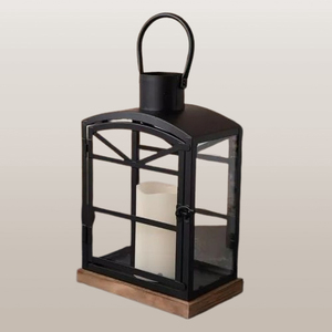 ตะเกียงโลหะและแก้วดีไซน์ใหม่มาแรงปี 2026 สำหรับตกแต่งบ้าน พร้อมที่ใส่เทียนทองเหลืองสำหรับคริสต์มาส สามารถปรับแต่งได้ - Product Image 6