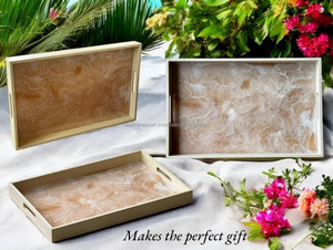 ถาดเรซิ่นอีพ็อกซี่ทำมือ งานแฮนด์เมด ไม่เหมือนใคร เป็นมิตรกับสิ่งแวดล้อม สำหรับจัดระเบียบบ้านหรูหรา อุปกรณ์ทำขนม แม่พิมพ์ ใช้กับเครื่องล้างจานและเตาอบได้ - Product Image 2