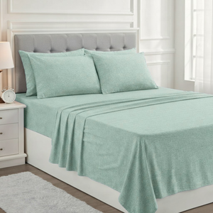 ชุดผ้าปูที่นอนสีเฮเธอร์เซจคลาสสิก |   ผ้าเนื้อนุ่มระบายอากาศได้ดี |   คุณภาพแข็งแรงทนทาน |   ชุดเครื่องนอนบ้านหรู 2026 พรีเมียม - Product Image 1