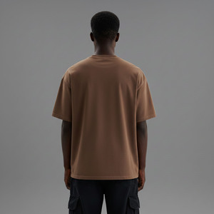 OEM Custom Logo Oversized 100% Cotton Knitted Eco-Friendly Breathable Anti-Wrinkle 180g T-shirt Men Loose Fit Custom Printed <b>Hip</b> - Product Image 2