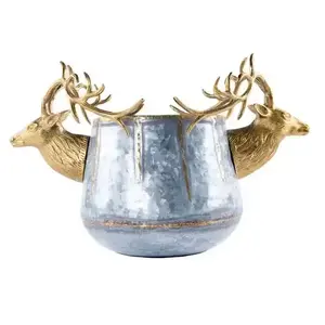 Bol à champagne en aluminium en forme d'éléphant pour refroidir les bouteilles, utilisation à la maison et lors de fêtes, bol à champagne pour le glace - Product Image 5