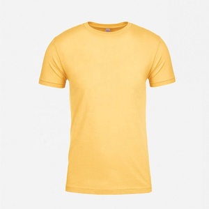 Couleur banane personnalisé Next Level Jersey T-shirt 100% coton peigné filé à anneaux fin jersey respirant toutes saisons T-shirt à manches courtes - Product Image 5