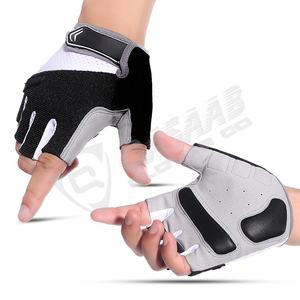 Gants de cyclisme en cuir demi-doigts pour l'été, la sport-entraînement et la gym, vente en gros - Product Image 6