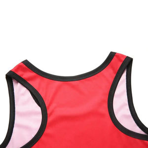 ชุดเน็ตบอลผู้หญิงพิมพ์ลายแบบซับลิเมชั่นพร้อมโลโก้ส่วนตัวสำหรับกีฬาประเภททีมและชุดออกกำลังกาย - Product Image 4