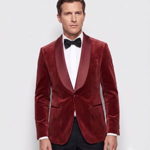 Premium Modern Maroon Velvet Fabric Woven 100% Polyester Quick-Dry Breathable Wedding Soft Luxury Men Women Girls Suits Blazers - Product Image 6