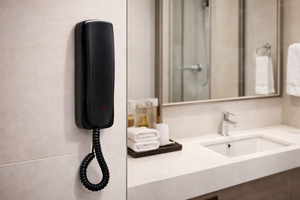 Téléphone mural en plastique noir, portable, pour hôtel - Product Image 3