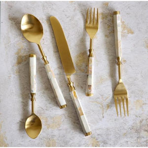 Ensemble de couverts noirs hôtel Restaurants dîner vaisselle accessoires ensembles de couverts fantaisie ensemble de couverts réutilisables artisanat en métal - Product Image 6