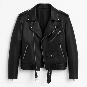 Veste en cuir pour homme, design personnalisé et tendance, fabriquée au Pakistan, produit haut de gamme, veste en cuir pour hommes et motards, veste d'hiver - Product Image 4