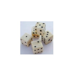 Producto 100% Natural, Dados de Hueso de Búfalo para Juegos de Mesa, Proveedor Mayorista, Dados de Hueso para Juegos, Seis Caras, Color Blanco - Product Image 4