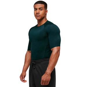High Demand Men Compression <b>T</b> <b>Shirt</b> O <b>Neck</b> Raglan Short Sleeve Body Sculpting Fit Quick Dry Active Base Top Custom Wholesale OEM - Product Image 5