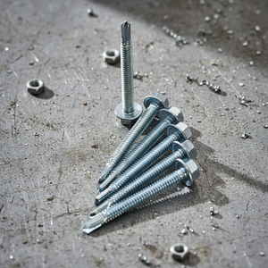 สกรูเจาะยึดหัวหกเหลี่ยมเหล็กกล้าคาร์บอนพรีเมียม (เมตริก/นิ้ว) ชุบสังกะสี เกรด 8 ทนทานต่อการกัดกร่อน - Product Image 1