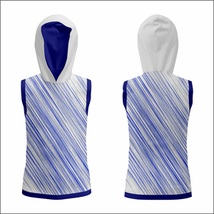 Sweat à capuche léger sans manches pour l'été, personnalisable par sublimation, pour l'entraînement des équipes professionnelles et des jeunes. - Product Image 5
