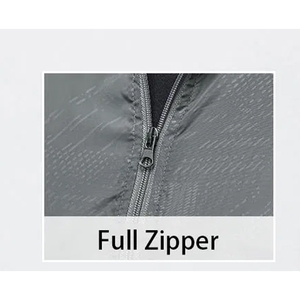 Fashionable Street Style Nylon Track Jacket Lightweight Solid Color Full Zip Up Tracksuit Set Low MOQ Sportswear Gym Windbreaker - Product Image 3