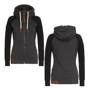 Unisex <b>Hooded</b> <b>Zip</b>-Up Sweatshirt Regular Fit Solid Color Casual Knitted 100% Cotton French Terry Eco-Friendly Pocket Autumn Wear - Product Image 3