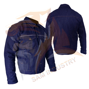 Premium Quality Men <b>Denim</b> <b>Jackets</b> with Button Closure Stylish Design Regular Sleeve Comfortable Men's <b>Denim</b> <b>Jackets</b> - Product Image 3