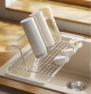 OEM/ODM Vietnam Égouttoir pliant télescopique en acier inoxydable pour évier, étagère de rangement de cuisine - Product Image 2