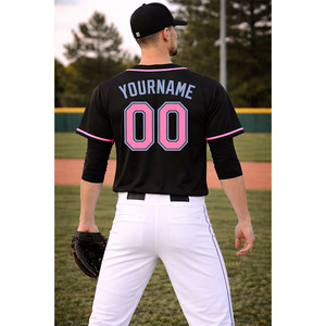 Sweat-shirt Hip-Hop Respirant Imprimé Numérique OEM pour Baseball et Softball, Hommes, Femmes, Adultes, avec Logo Cousu, Nom et Blocs de Couleurs, Maillot - Product Image 4