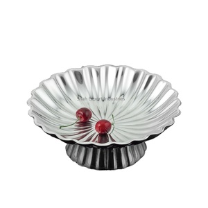Bol de service de fruits en argent de forme ronde de conception standard pour la vaisselle de maison et d'hôtel bols décoratifs et de service - Product Image 1