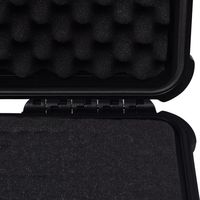 Estuche Protector para Equipo, 16x13x6.9 Pulgadas, Negro, Impermeable, con Cierre de Cierres de Seguridad, Asa Resistente para Uso en Exteriores, Pesca, Material ABS