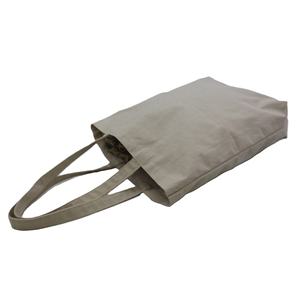 Bolso de mano promocional de lona natural para el mercado de comestibles, tela orgánica de algodón crudo natural plegable, liso, diseño personalizado, 10 OZ - Product Image 3